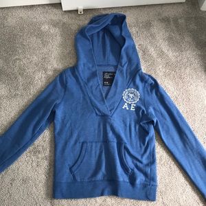 Blue American Eagle V neck sweatshirt, Medium